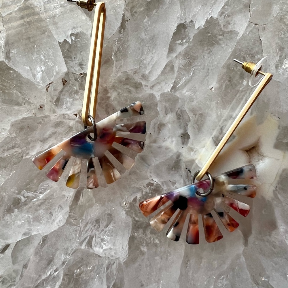 Whiskey and Bone Ablaze Earrings